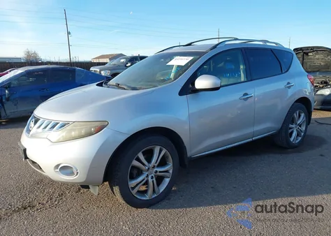 2009 Nissan Murano Le z USA, uszkodzony, nr VIN JN8AZ18W89W112908